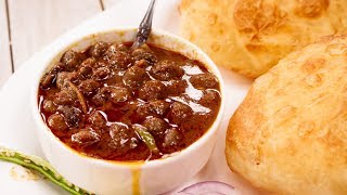 Chole Bhature Recipe  Punjabi Restaurant Style Kabuli Chana Masala [upl. by Allimak]