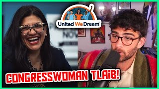 Hasan Interviews Rashida Tlaib  Hasanabi Reacts [upl. by Vivl]