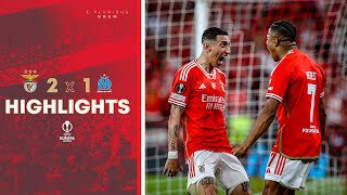 ResumoHighlights  SL Benfica 21 O Marseille [upl. by Carri]