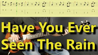 CCR  Have You Ever Seen The Rain Bass cover with TAB [upl. by Adlei]