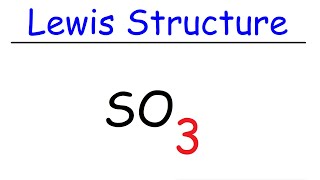 SO3 Lewis Structure  Sulfur Trioxide [upl. by Gaal317]