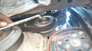 nissan xTrail fan belt how to put engine belt nissan xtrail [upl. by Colvin]