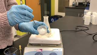 Synthesis of salicylic acid from wintergreen oil [upl. by Anrol]