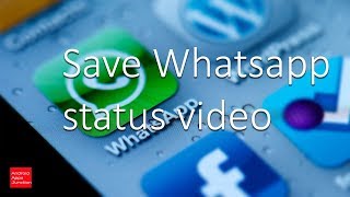 How to save whatsapp status video in iPhone [upl. by Trillby]