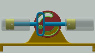 How Scotch Yoke Mechanism Works  Best 3D Animation [upl. by Birmingham]