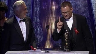 Janusz Kaminski winning the Oscar® for Cinematography for quotSchindlers Listquot [upl. by Pandich]