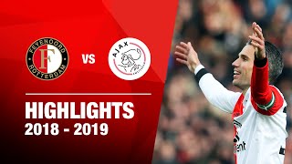 62  Highlights Feyenoord  Ajax  Eredivisie 20182019 [upl. by Melloney]