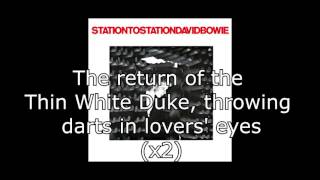 Station to Station  David Bowie  Lyrics [upl. by Cassius724]