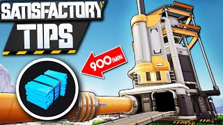 300 Crude Oil ➤ 900 RUBBER or PLASTIC  Satisfactory Refinery Setup Tutorial Guide [upl. by Fiona733]