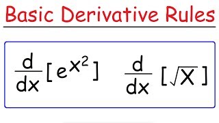 Basic Differentiation Rules For Derivatives [upl. by Gaillard733]