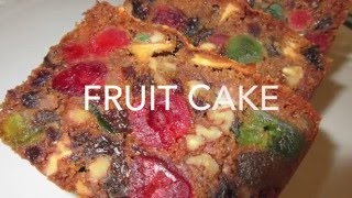 FRUIT CAKE  How to make FRUITCAKE Recipe [upl. by Peery]