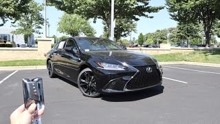 2021 Lexus ES 350 F Sport Black Line Special Edition Start Up Test Drive Walkaround and Review [upl. by Ynttirb664]