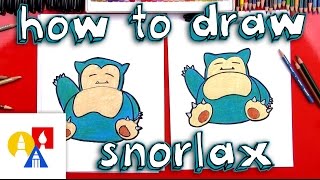 How To Draw Snorlax Pokemon [upl. by Angy926]