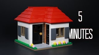 Make A BASIC LEGO House in 5 Minutes [upl. by Adnale]