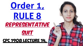 ORDER 1 RULE 8 OF CPC  REPRESENTATIVE SUIT IN CPC CPC NOTES FOR JUDICIARY Exam CPC 1908 LECTURE 14 [upl. by Ayanej]