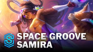 Space Groove Samira Skin Spotlight  League of Legends [upl. by Arremat]