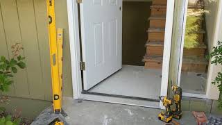 Jeld Wen Front Door Installation  Really crappy products and craftsmanship PART 1 [upl. by Latnahs]