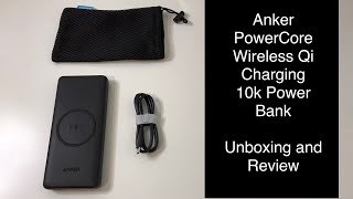 Anker Wireless Power Bank Powercore III 10K External Battery Qi Charger Unboxing and Review UK [upl. by Aile]