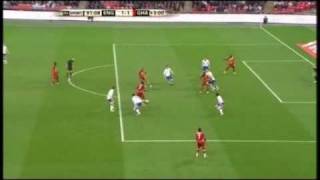 AMAZING GOAL Asamoah Gyan 90th minute England V Ghana [upl. by Atnad]