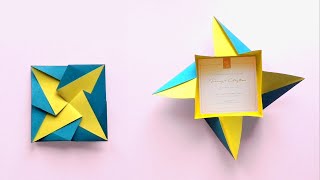 ORIGAMI Enveloppe Invitation DIY [upl. by Aible]