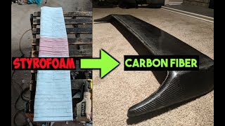 HOW TO BUILD A FULL CARBON FIBER WING Using Styrofoam  Infamous Ep 2 [upl. by Gala]