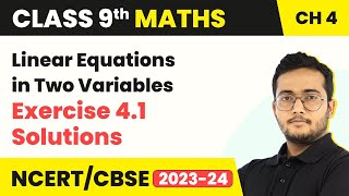 Linear Equations in Two Variables  Exercise 41 Solutions  Class 9 Maths Chapter 4 [upl. by Yllehs]