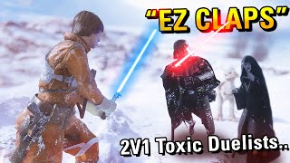 TOXIC PLAYERS IN BATTLEFRONT 2 2V1 amp TALK TRASH THENI DESTROYED THEM IN A DUEL Battlefront 2 [upl. by Quintina247]