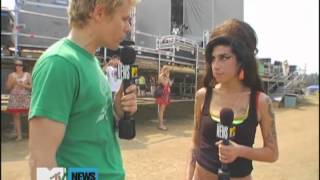 Interview  Virgin Festival Backstage 2007  Amy Winehouse [upl. by Ahsitak]