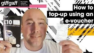 How to topup using an evoucher  tutorial  giffgaff [upl. by Evanthe567]