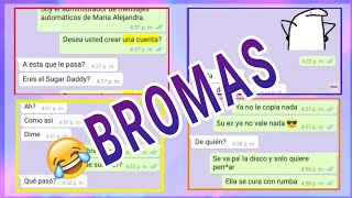 Las MEJORES BROMAS para hacerle a TUS AMIGOS por WHATSAPP 😱 [upl. by Nomead]