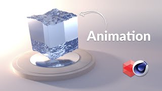 Cinema4D Water Cube Animation [upl. by Wight236]