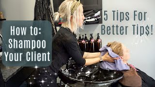 How To Shampoo Your Client StepByStep [upl. by Body623]