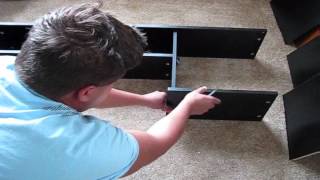 Unboxing and Assembling Mainstays Lshaped Desk with Hutch [upl. by Pulsifer]