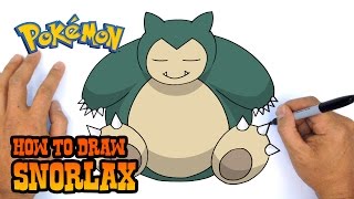 How to Draw Snorlax  Pokemon [upl. by Redyr]