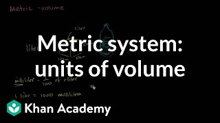 Metric system units of volume  4th grade  Khan Academy [upl. by Omissam]