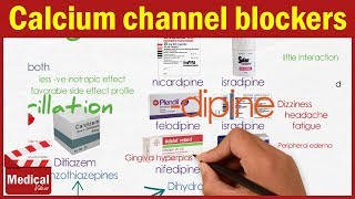 Pharmacology CVS 5 Hypertension Treatment  3 Calcium Channel Blockers [upl. by Joya]