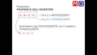 Proporzioni proprietà dellinvertire [upl. by Aihsal213]