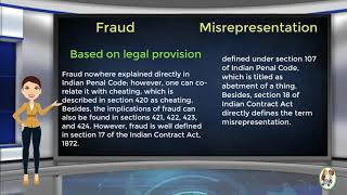 What is Difference Between Fraud amp Misrepresentation [upl. by Yedsnil]