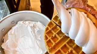 TOP10 Delicious Korean Waffles  Korean street food [upl. by Arondell287]