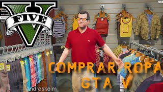 Dónde comprar ropa GTA V  Modo historia tiendas de ropa 2024 [upl. by Einnek]