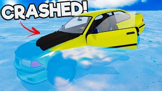 I CRASHED My Racecar into the OCEAN in Mon Bazou [upl. by Okoy]