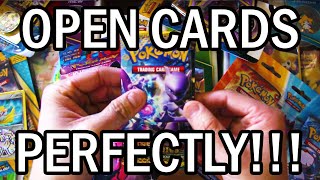 How to PERFECTLY Open Pokémon Trading Cards [upl. by Danna]