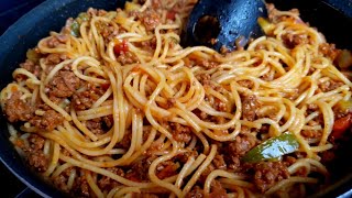 Easy Spaghetti And Ground Beef [upl. by Glory56]