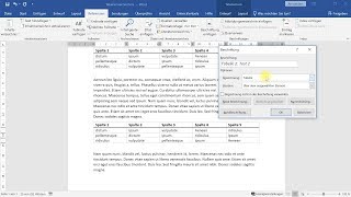 Tabellenverzeichnis erstellen – WordTutorial [upl. by Dnarud653]