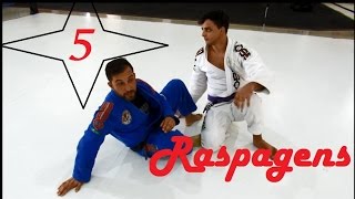 Jiu Jitsu 5 Raspagens Paras os Iniciantes  Feu Bjj [upl. by Aetnahs]