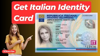 How to Apply for Italian Identity Card  StepbyStep Guide to Carta di Identità [upl. by Nabila]