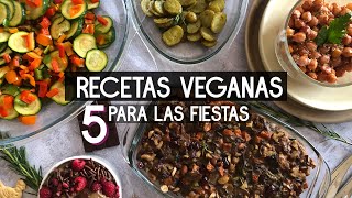 5 RECETAS VEGANAS PARA NAVIDAD [upl. by Etnuahc759]