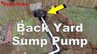 How To Install a Back Yard Sump Pump [upl. by Adella]