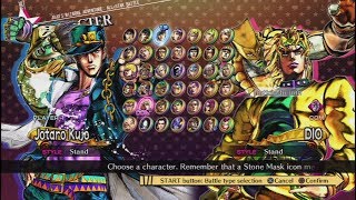 JoJos Bizarre Adventure AllStar Battle All Characters Including DLC PS3 [upl. by Marylou]