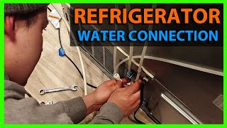 How To Connect Water Lines to Ice MakerRefrigerator [upl. by Mikkel]